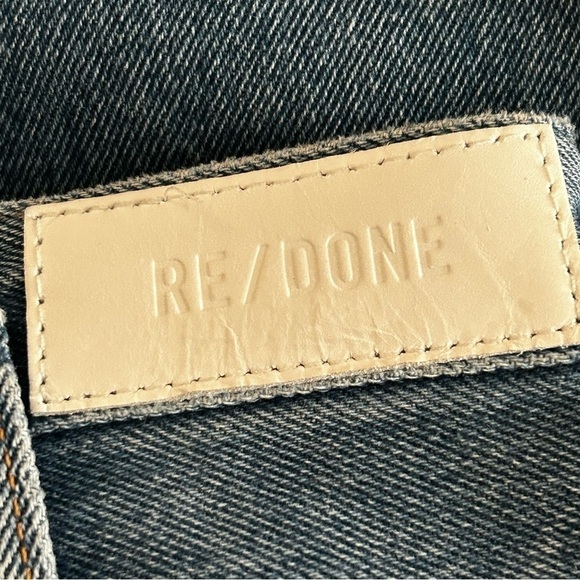 Re/Done 80’s Peg Leg Jeans Medium Wash size 29 Buttonfly - Picture 3 of 8